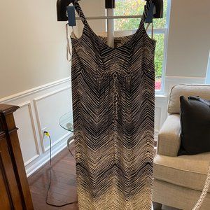 Tommy Bahama, Size L, Black and White Maxi Dress, Beautiful